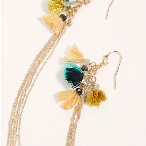 Free people caught dreaming tassel earrings